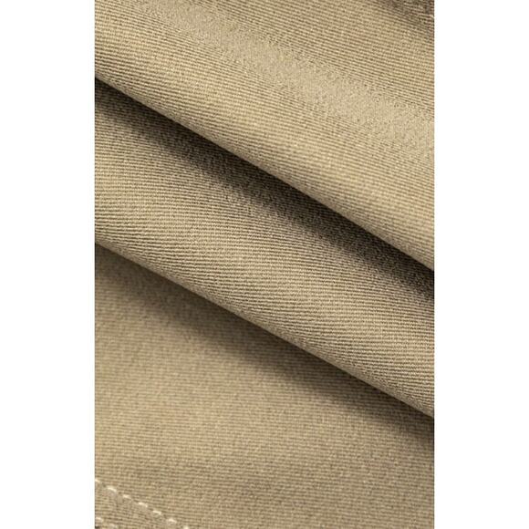 Micas Women's Medium Light Brown Foldover Smocked Side Zipper Tube Top - Picture 4 of 7